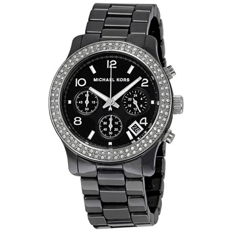 michael kors watch mk 5190|Michael Kors Black Dial Black Ceramic Bracelet Chronograph .